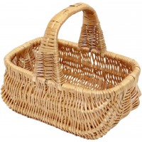 Кошик плетен. прямокутн. світло-коричневий 23х15х10см №3