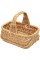 Кошик плетен. прямокутн. світло-коричневий 23х15х10см №3