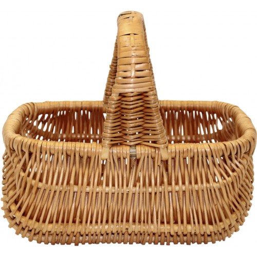 Кошик плетен. прямокутн. світло-коричневий 23х15х10см №3