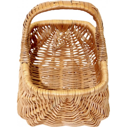 Кошик плетен. прямокутн. світло-коричневий 23х15х10см №3