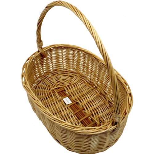 Кошик плетен. "Цитрус" світло-коричневий 40х29х14см №4