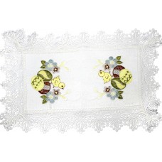 Великодня серветка "Крашанки з курчатами" прямокут. 48х33см №81525(12)