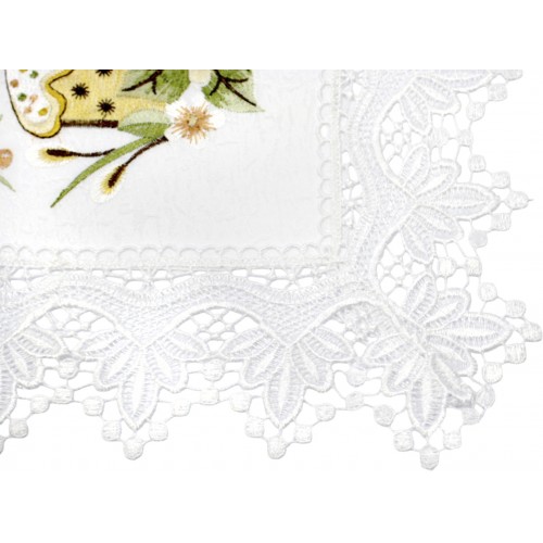 Великодня серветка "Паска з курчам" прямокут. 48х33см №80771(12)