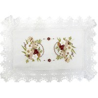 Великодня серветка "Крашанки в кошику" прямокут. 48х33см №30352