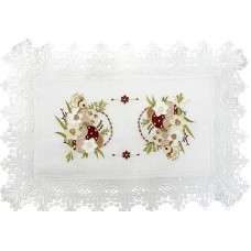 Великодня серветка "Крашанки в кошику" прямокут. 48х33см №30352