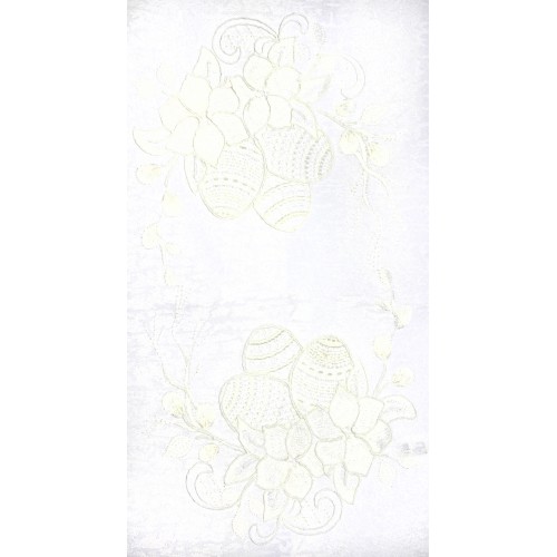 Великодня серветка "Крашанки з квітами" прямокут. 48х33см №30294(12)