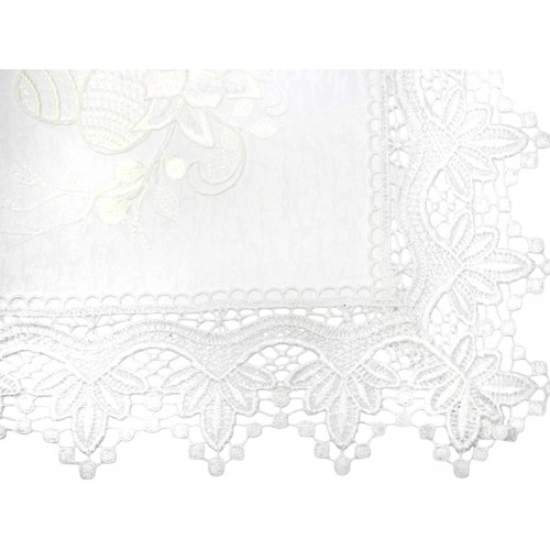 Великодня серветка "Крашанки з квітами" прямокут. 48х33см №30294(12)