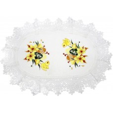 Великодня серветка "Крашанки з паскою" овальна 48х31см №50348(12)