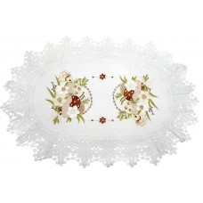 Великодня серветка "Крашанки в кошику" овальна 48х31см №30352(12)
