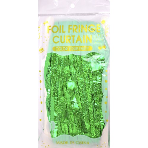 Шторка для фотозони 1х2м зелена голограма