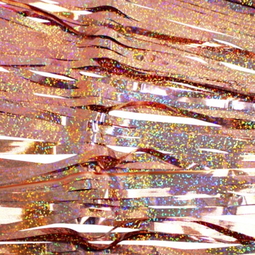 Шторка для фотозони 1х2м рожеве золото голограма