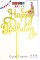 Топер для торта "Happy Birthday" золото