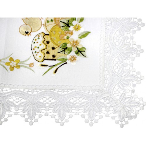 Великодня серветка "Паска з курчам" прямокут. 48х33см №80771(12)