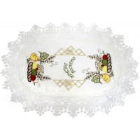 Великодня серветка "Крашанки з котиками" овальна 48х31см №80510(12)