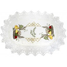 Великодня серветка "Крашанки з котиками" овальна 48х31см №80510(12)