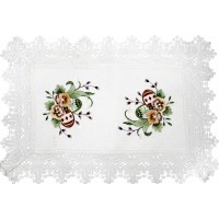 Великодня серветка "Крашанки в квітах" прямок. 48х31см №43273