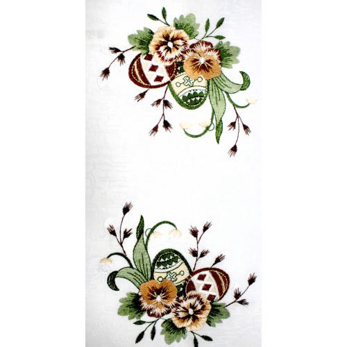 Великодня серветка "Крашанки в квітах" прямок. 48х31см №43273