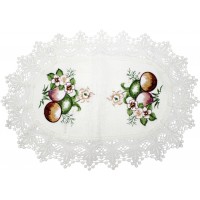 Великодня серветка "Крашанки з квітами" овал. 48х31см №43276(12)