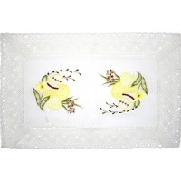 Великодня серветка "Крашанки в квітах" прямок. 62х44см №81527