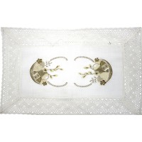 Великодня серветка "Крашанки з котиками" прямок. 62х44см №81386