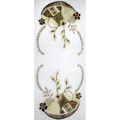 Великодня серветка "Крашанки з котиками" прямок. 62х44см №81386