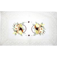 Великодня серветка "Крашанки в кошику" прямок. 62х44см №43256