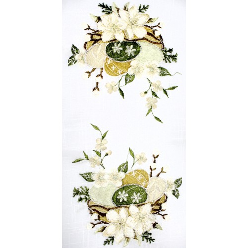 Великодня серветка "Крашанки з котиками" прямок. 62х44см №43259