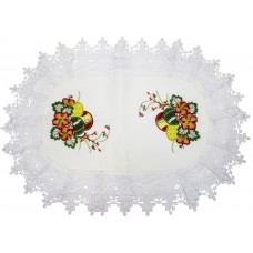 Великодня серветка "Крашанки в квітах" овальн. 62х44см №2510