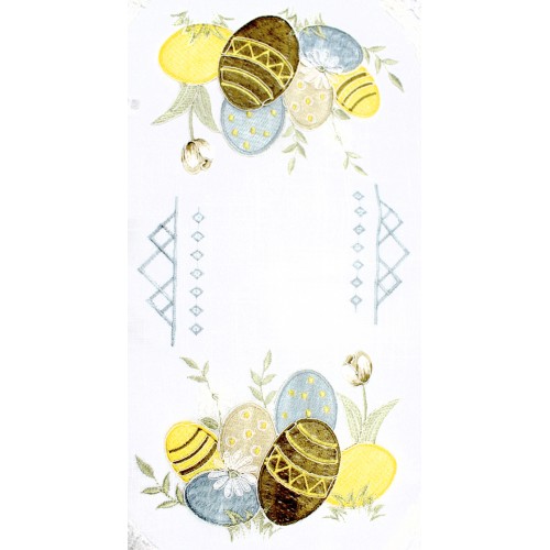 Великодня серветка "Крашанка" овальн. 62х44см №50467