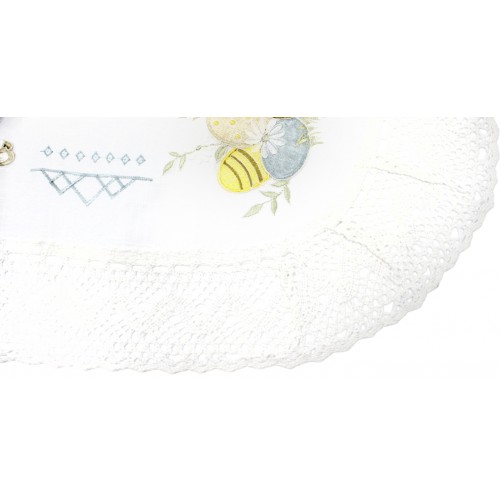 Великодня серветка "Крашанка" овальн. 62х44см №50467