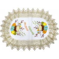 Великодня серветка "Паска з крашанками" овальн. 62х44см №011
