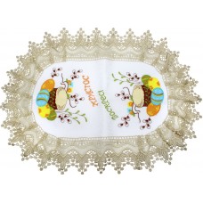 Великодня серветка "Паска з крашанками" овальн. 62х44см №011
