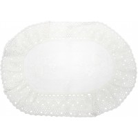 Великодня серветка "Христос Воскрес,крашанка з квітами" овальн. 62х44см №2518