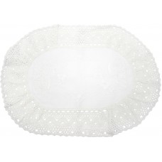 Великодня серветка "Христос Воскрес,крашанка з квітами" овальн. 62х44см №2518