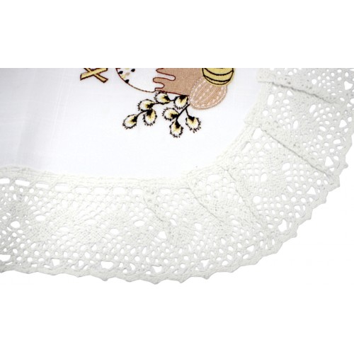 Великодня серветка "Паска з крашанками" овальн. 62х44см №2521