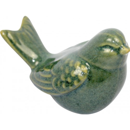 Фігурка керам. "Пташка" 8см зелена №4011-015(6)(36)