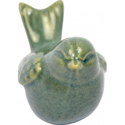 Фігурка керам. "Пташка" 8см зелена №4011-015(6)(36)