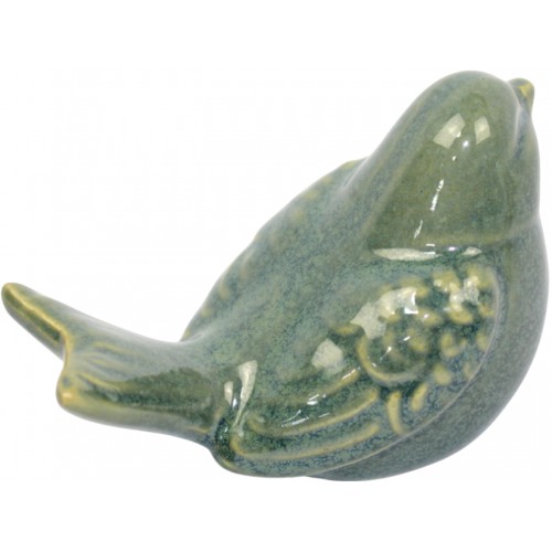 Фігурка керам. "Пташка" 8см зелена №4011-015(6)(36)