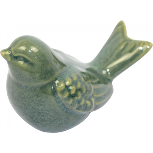 Фігурка керам. "Пташка" 8см зелена №4011-015(6)(36)