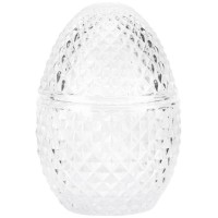 Ємність для зберігання скло "Фаберже" прозора,12 см №9157-051