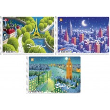 Альбом для малюв. на пруж. 20/100 А4 "Star" №PB-SC-020-8559/Школярик/(9)(108)