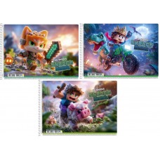 Альбом для малюв. на пруж. 20/100 А4 "Star" №PB-SC-020-8560/Школярик/(9)(108)