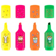 Набір текстмаркерів "KIte" Highlighter 4шт неон №K26-445-1/KIte/(24)