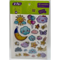 Наліпка 3D "Колискова" 19см, KIDS Line №ZB.63409/Zibi/