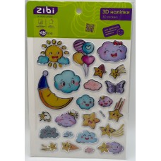 Наліпка 3D "Колискова" 19см, KIDS Line №ZB.63409/Zibi/