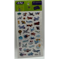 Наліпка 3D "Літачки" 18см, KIDS Line №ZB.63301/Zibi/