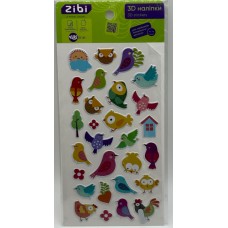 Наліпка 3D "Пташенята" 18см, KIDS Line №ZB.63326/Zibi/
