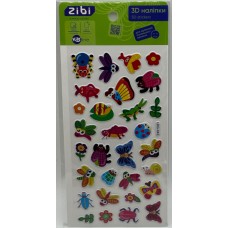 Наліпка 3D "Жучки мікс" 18см, KIDS Line №ZB.63327/Zibi/