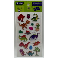 Наліпка 3D "DINO T-Rex" 18см, KIDS Line №ZB.63331/Zibi/