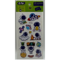 Наліпка 3D "Блакитний космос" 18см, KIDS Line №ZB.63338/Zibi/